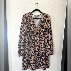 Leopard print dress